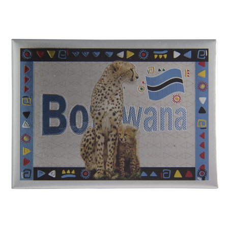 Botswana- Cheetah with Cubs (9x6.5cm)