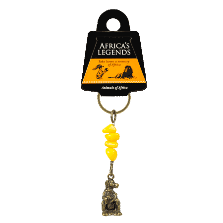 Gemstone Baboon Keyring