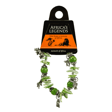 Shell Bracelet Green